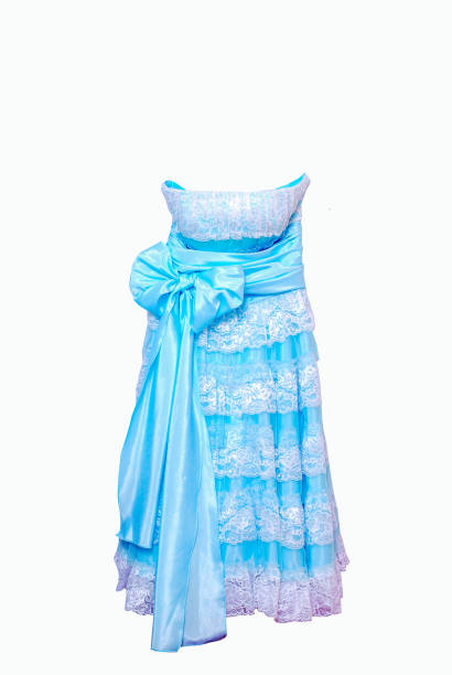 istock beautiful Light blue dress 885759642