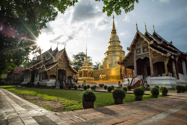 istock View of Phrasing tempel in Chiangmai, Thailand 885791324
