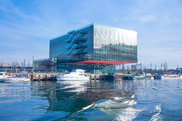 The steel structure of De Krook, the city's main public library and a prominent architectural landmark.