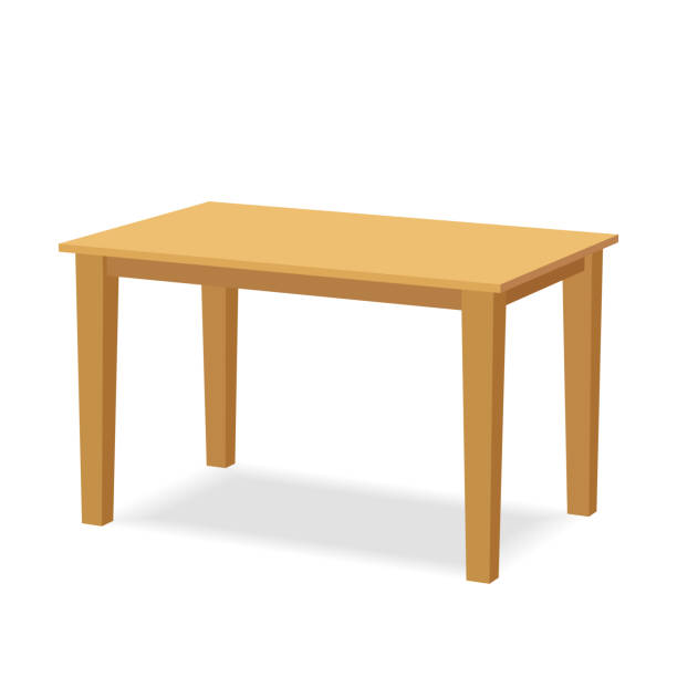 木製のテーブル - テーブル点のイラスト素材／クリップアート素材／マンガ素材／アイコン素材