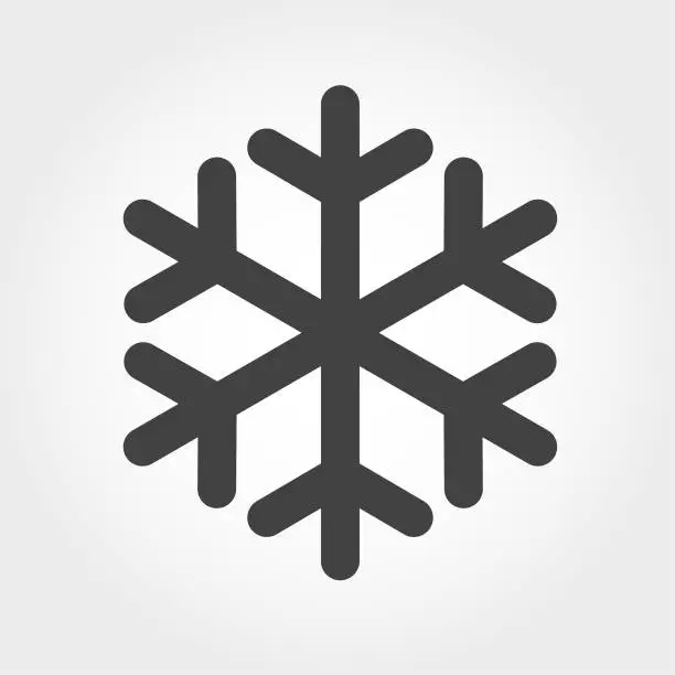 Vector illustration of Snowflake Icon - Iconic Series