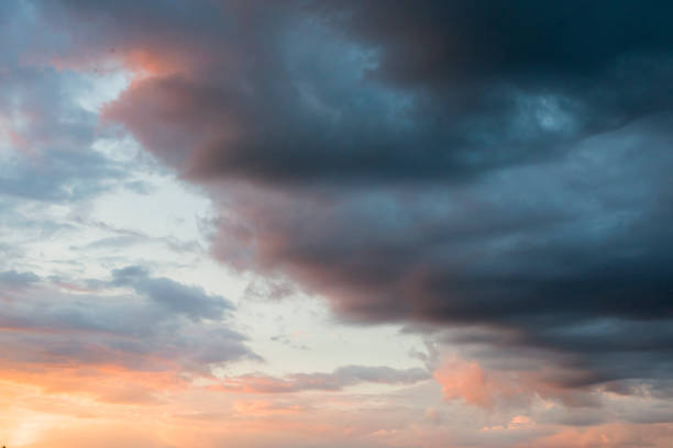 istock Storm clouds in the sky before the rain.Background image. 885856316