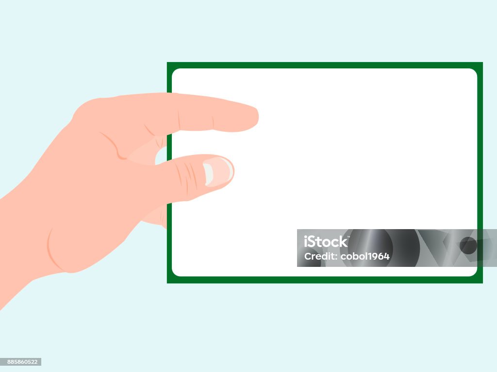 Border Clean Hand Human Hand And Clean Sheet With Frame Stock Illustration - Download ...