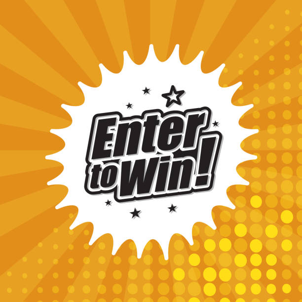 ilustrações de stock, clip art, desenhos animados e ícones de enter to win banner - game of chance