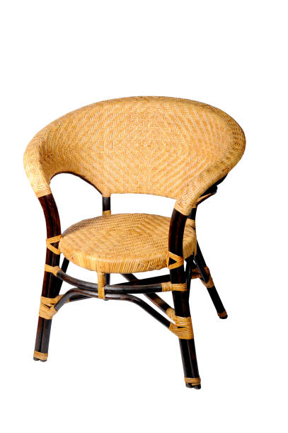 istock rattan chair on white 885896682
