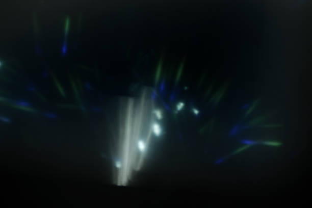 istock Real Lens flare light effect. Ray leak 885896760