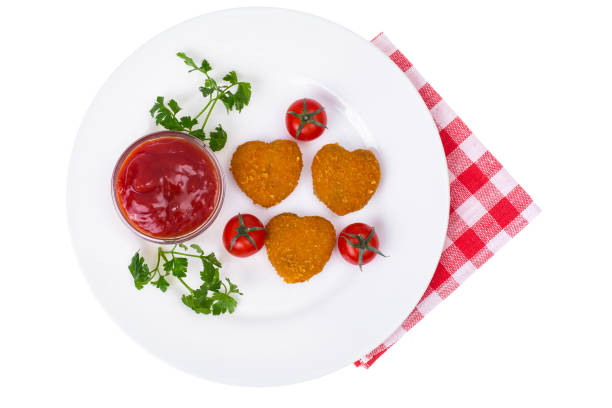 Nuggets hearts to Valentine Day. Studio Photo