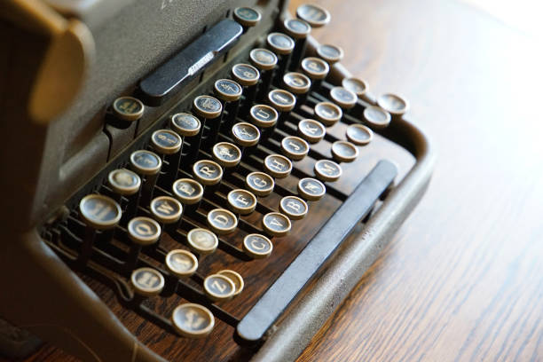 istock Old typewriter of the room 885905296