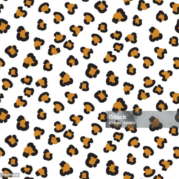 Cheetah Pattern Simple Cheetah Seamless Vector Pattern Stock Illustration - Download Image Now ...