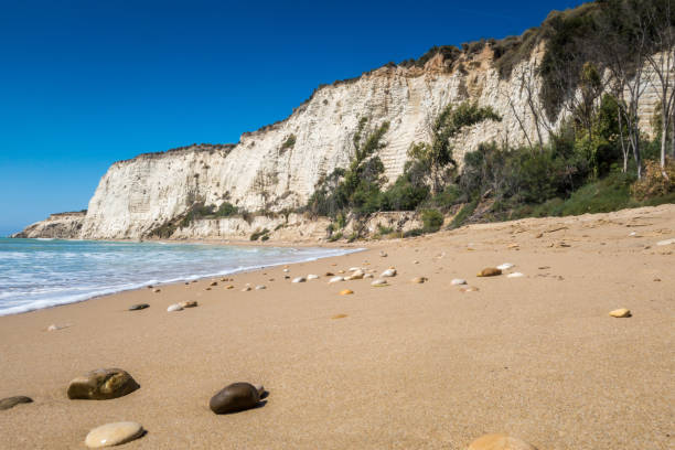 Beach of Eraclea Minoa in Sicily Italy