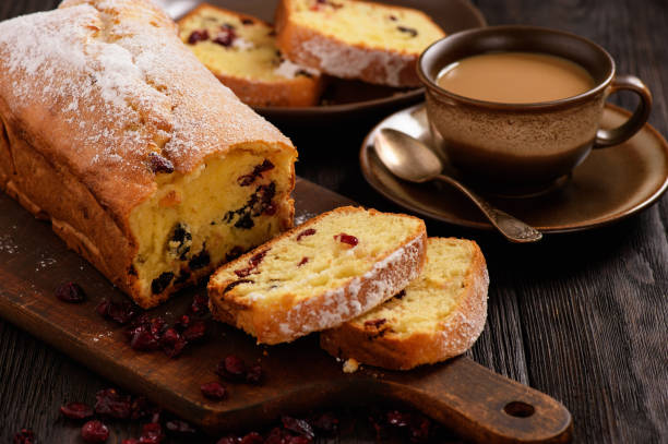 istock Homemade cake with raisins and crnaberries. 885932182