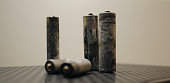 oxidierende-batterien-isoliert-lizenzfre