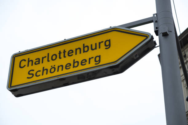 istock Charlottenburg Schoneberg signpost, Berlin, Germany 885967942