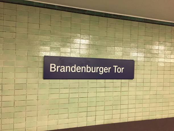 istock Berlin Brandenburg Gate S-Bahn station sign 885968146