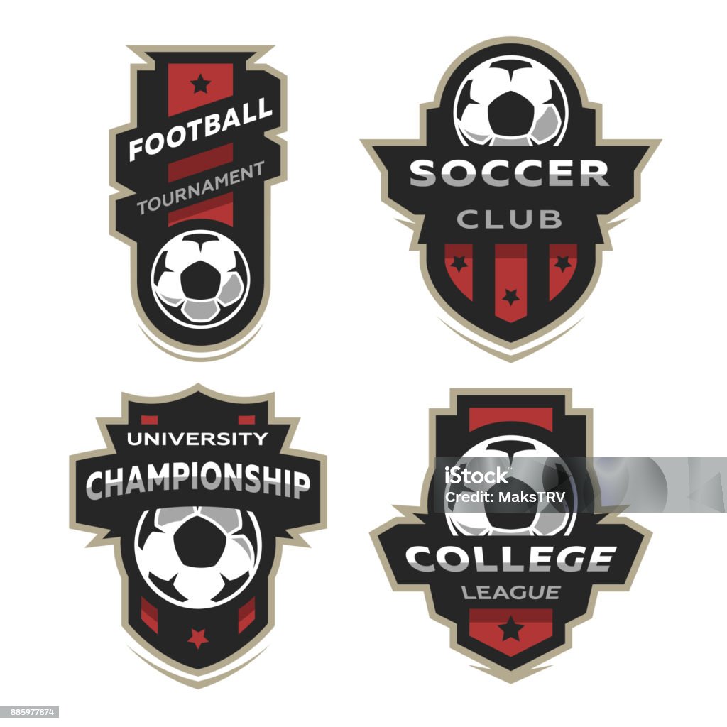Set of Soccer Football , emblem. Design Templates Set of Soccer Football , emblem. Logo stock vector