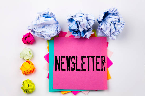 istock Writing text showing Subscribe Newsletter written on sticky note in office with screw paper balls. Business concept for Internet Online Communication on the white isolated background. 885980930