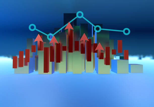 istock Financial stock market data, economic development, economic upgrading 885986638
