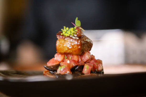istock Foie Gras Teriyaki Bruschetta 885986878