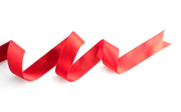 istock red bow ribbon satin texture isolated on white background 885992022