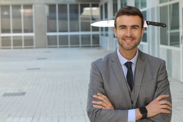 istock Naive businessman who has been betrayed 886001528