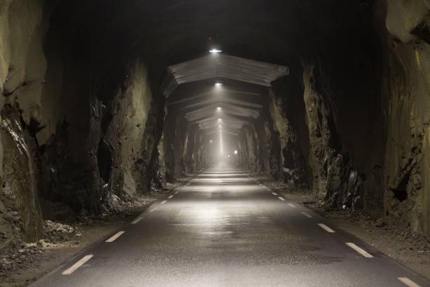 bakka tunnel, norwegen - sogn og fjordane county stock-fotos und bilder