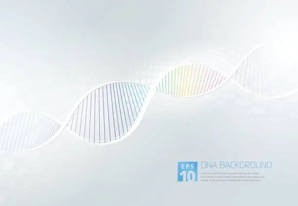 Vector illustration of DNA Abstarct Background