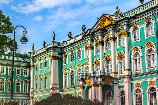The Winter Palace was the official home of Russian monarchs until 1917. It now houses the Hermitage Museum and contains one of the world's greatest art collections.