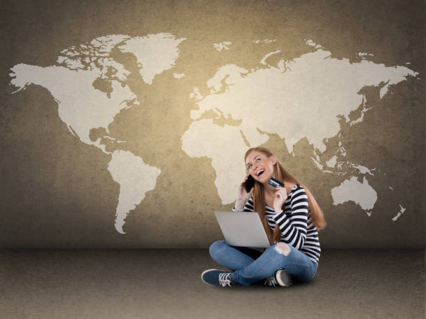 istock Woman shopping online and calling credit card support for help 886012676