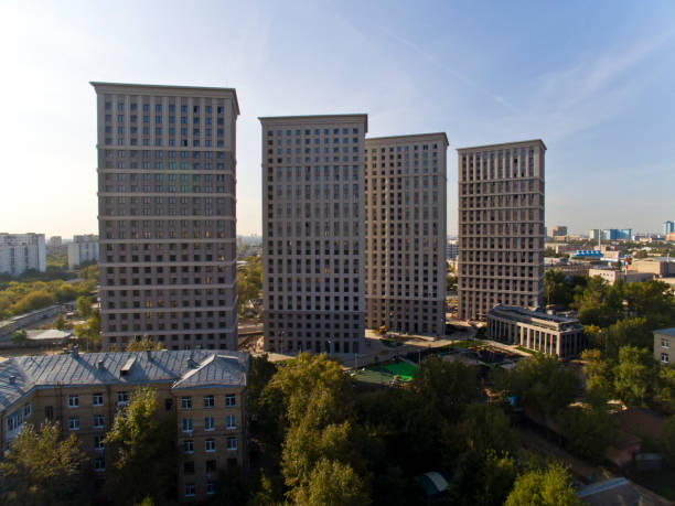 Modern block of flats stock photo