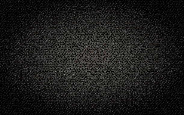 realistic black leather texture vector art illustration