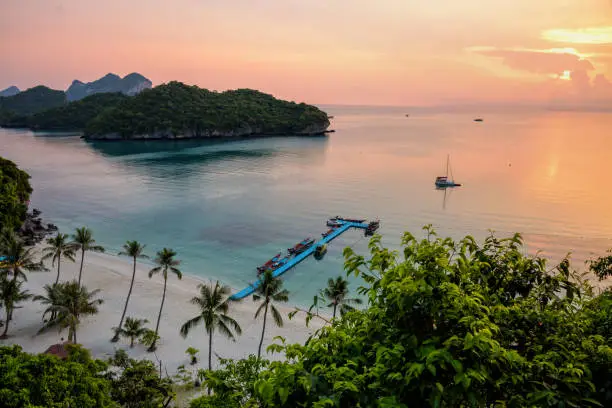 Photo of Sunrise at beach in Thailand