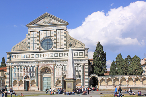 Italia Florencia Iglesia De Santa Maria Novella Foto de stock y más banco  de imágenes de Arquitectura - Arquitectura, Azul, Basílica - iStock