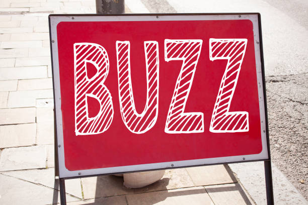 istock Conceptual hand writing text caption inspiration showing Buzz. Business concept for Buzz Word llustration written on announcement road sign with background and copy space 886031774