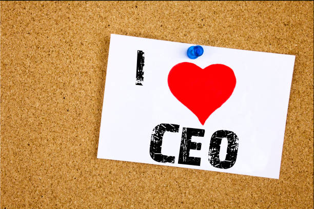 istock Hand writing text caption inspiration showing I Love CEO concept meaning Operating Leader Business Executive President Loving written on sticky note, reminder isolated background with copy space 886038118