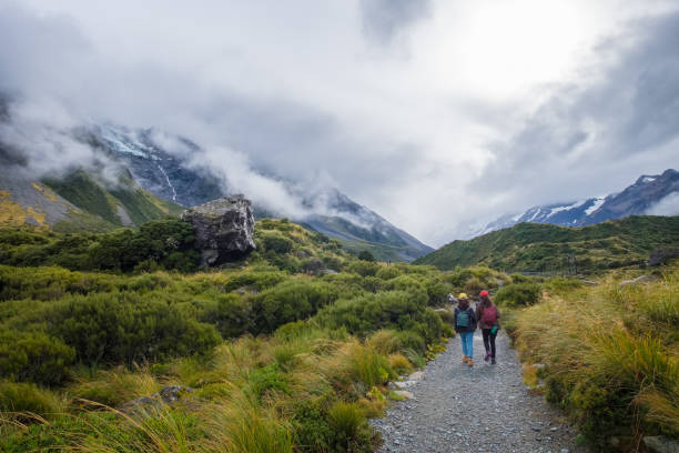 istock Landscape around Hooker Valley Track, New Zealand 886051246
