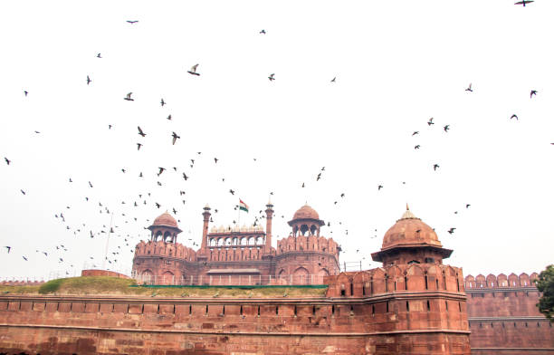 istock Image of red fort at delhi 886064724