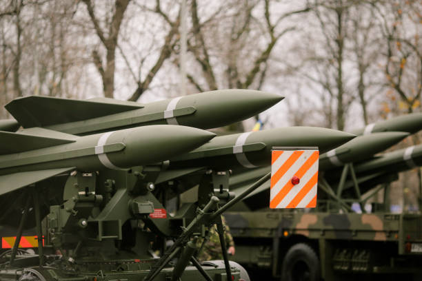 istock Anti aircraft missiles 886068764