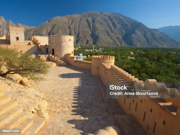 Fort Nakhal The Ancient Fortress Of Oman Stock Photo - Download Image Now - Muscat - Oman, Fort, Oman
