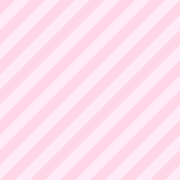 Pattern Seamless Stripe Diagonal Pink Tow Tone Colors Valentine Background  Vector Stock Illustration - Download Image Now - iStock