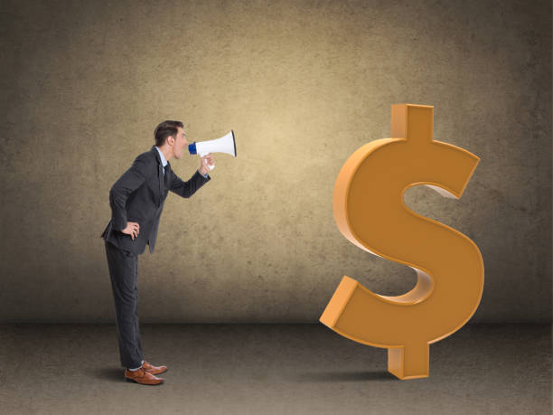 istock Businessman speaking on megaphone 886089532