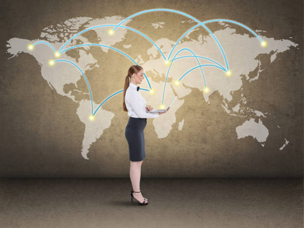 istock Businesswoman working on laptop 886097204