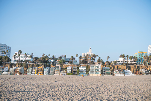 Beach House at Santa Monica coastline, City Of Los Angeles, Los Angeles County, Beach
