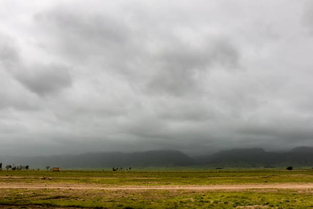 istock Beautiful cloudy-sky and cloudscape over Ayn Khor, Salalah, Oman 886104664