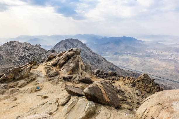 istock Beautiful mountans and cloudy sky over Makkah, Saudi Arabia 886104678