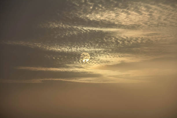 istock Beautiful cloudy sky over dubai, united arab emirates 886105464