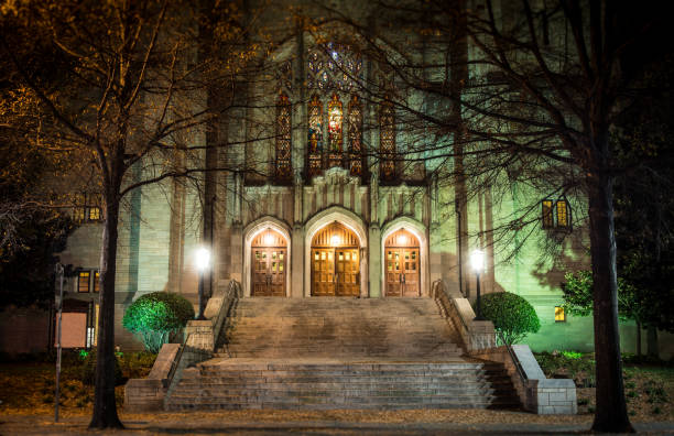 A gothic style church in the heart of uptown Charlotte, NC.