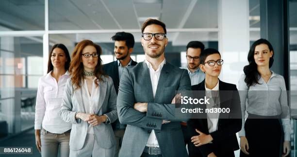 Happy Business People Celebrating Success Stock Photo - Download Image Now - Business, Leadership, Partnership - Teamwork