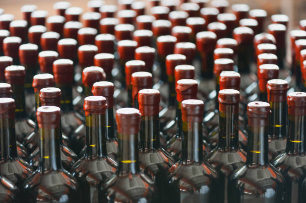 istock Many wine bottles arranged neatly 886128560