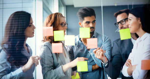 istock Business people conference in modern office 886129198