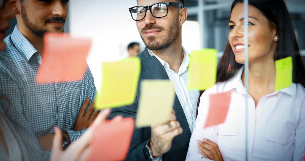 istock Business people conference in modern meeting room 886131484